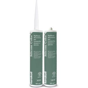 Kerakoll - Silicone Color - KK50 - Siliconenkit - Kleur 50 Groen - Verkrijgbaar in 50 Kleuren - Greenbuild rating 3