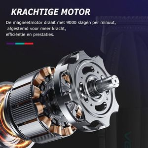 VGR 906 Fresh Fade Professional Hair Clipper, 9000rpm Zero Gapped Beard Trimmer for Men, DLC T-Blade Cordless Hair Clipper for Hairdressers and USB Rechargeable, Green