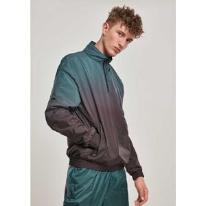 Urban Classics - Gradient Pullover Jas - XL - Zwart/Groen
