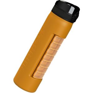 Drinkfles met geïntegreerd pillendoosje voor 1 week : Geel