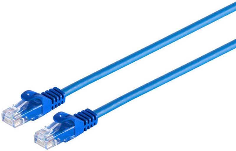RJ45 Patchkabel CAT 7 Rohkabel U/UTP blau 7,5m
