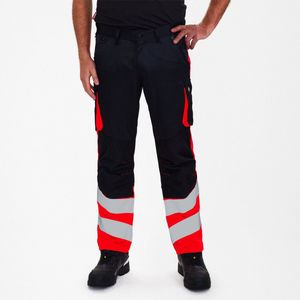 Engel Safety Light werkbroek 2547-319 - Black / Hi-vis Red - 72