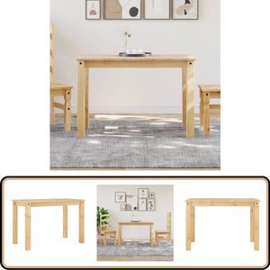 vidaXL Eettafel Panama - 117x60x75 cm - Grenenhout Eetkamertafel - Eettafel - Salontafel - Hout Meubilair - Granenhouten Tafel