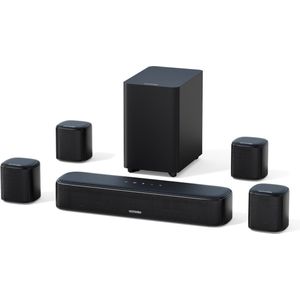 ULTIMEA Aura A40 – 7.1-kanaals Surround Soundbar voor TV met Subwoofer, 4 Surroundspeakers en Bluetooth 5.3