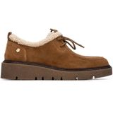 Carmela - 16266902-CAMEL - Leren Schoenen - Bruin - Plat - Veters - Casual