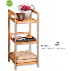 Wandrek - Hout - Zwart - Modern Design