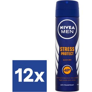 Nivea Men Stress protect Deodorant Spray - 12 x 150 ml