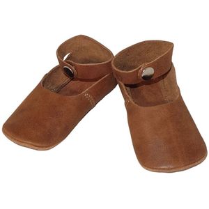 Babyslofjes - Leer - Enkelbandje - Klompslofjes