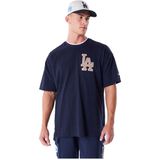 T-shirt - Los Angeles Dodgers - MLB World Series - Geborduurd Teamlogo - Bicolore Halsband