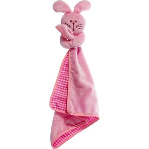 Roze konijn hondenspeelgoed knuffel 40cm