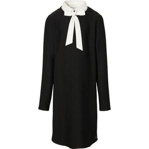 Levv jurk Kaisa zwart met witte kraag - maat 128