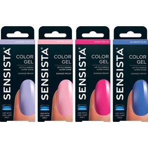 Sensista Dream Escape Set - Color Gel - Gellak Voordeelset - Roze - Lila - Blauw - Gel nagellak voor LED lamp - 4 stuks