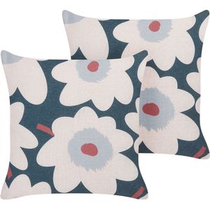 SESBANIA - Sierkussen set van 2 - Multicolor - 45 x 45 cm - Polyester