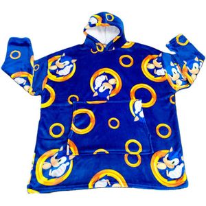 Sega - Sonic the Hedgehog - Oversize Sweatshirt Jas - Blauw - Kids