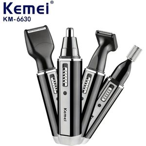 Krachtige Oplaadbare 4in1 Kemei Scheerapparaat - Multifunctionele Scheerapparaat Set - Body Shaver + Baard/Wenkbrauw + Neus + Precisietrimmer - Perfecte Lichaamshaar verzorging voor Dames en Heren -