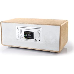 Bluetooth Micro Systeem met CD-speler en DAB FM Radio - 60 Watt, Wit