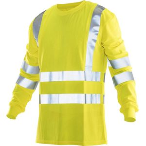 Jobman 5593 Hi-Vis Long Sleeve T-shirt 65559351 - Geel - 3XL