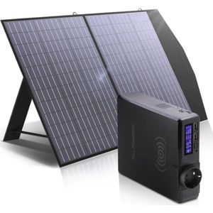 OxyFlowzy® Solar Power Station - Powerbank - Zonnepaneel - Zonnepaneel Camper - 41600mAh - 60W