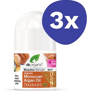 Dr Organic Marokkaanse Argan Olie Deodorant (3x 30ml)