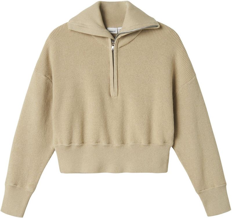 Name It - Nkflisen Ls Short Knit - Gebreide Trui - Peyote