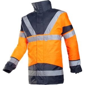 SIOEN SIOPOR Skollfield Reflecterende Winter Werkjas Oranje/Donkerblauw