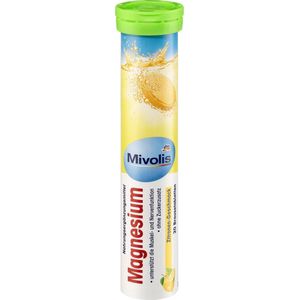 Mivolis Magnesium bruistabletten - Citroen smaak - Geen toegevoegde suiker - Glutenvrij - lactosevrij - veganistisch - Vegan (20 stuks)