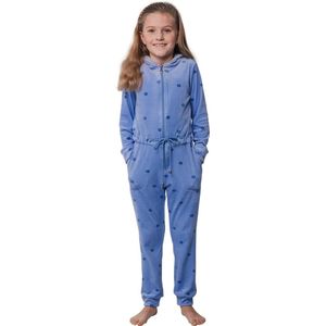 Jumpsuit meisjes pastunette bloem capuchon