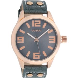 OOZOO Timepieces Polshorloge - C1157 - Donkerblauw - 46 mm