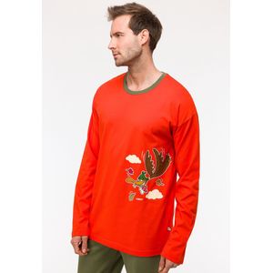 Woody Jongens-Heren Pyjama rood - maat 068/6M