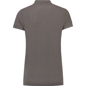 Lemon & Soda polo voor dames in de maat L in de kleur parel grijs.