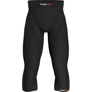 Knapman Zoned Compression 3/4 Pants 45% Zwart | 3/4 Compressiebroek - Compressie Leggings voor Heren | Maat XL