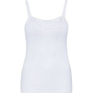 Con-ta - 2-pak dames hemden 700/4200 met kant - elastisch bandje - 100% katoen - wit - maat 52
