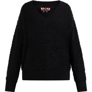 Mymo - Nolie - Gebreide Trui - Zwart - Dames