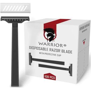 Wegwerpscheermes Zwart Stalen Mesje - 100 Stuks voor Lichaam en Gezicht