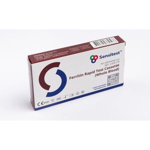 Ferritine Sneltest - Zelftest voor IJzertekort - 1 stuk - Drempel 30 ng/mL - Resultaat binnen 5 minuten