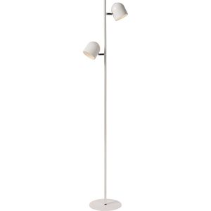 Lucide SKANSKA - Vloerlamp - LED Dimb. - 2x5W 3000K - Wit