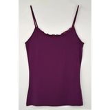 Nina von C - Spaghetti Hemd - Paars - Kanten Onderhemd - Luxe Singlet