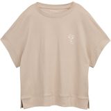 TOM TAILOR - Shirt - Taupe - Kwartmouw - Losse Pasvorm