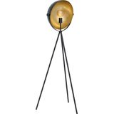 EGLO Darnius Staande lamp -  Driepoot - 1 lichts - h 142 cm - E27 - Zwart/goud