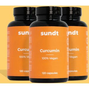 Sundt - Kurkuma Capsules - 60 Stuks - Vegan - Additievenvrij - 225 Mg