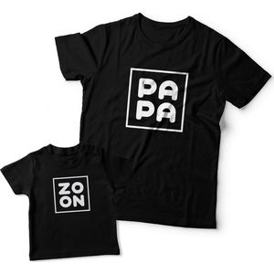 Matching shirts Vader & Zoon | Zoon & Papa | Papa maat XL & Zoon maat 92 (alle maten beschikbaar)