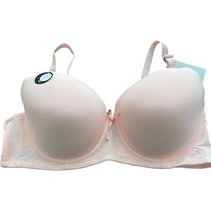 Bh effen glad 105D lichtroze