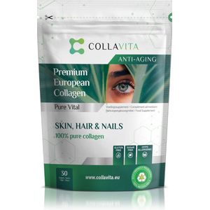Collavita Collageen Poeder - Super Geconcentreerd - 100% Natuurlijk Supplement - Perfect voor Huid, Haar en Nagels