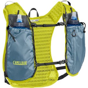 CamelBak Women's Trail Run Vest - 1 L / 6 L - Blauw / Geel (Smoke Blue / Limeade)