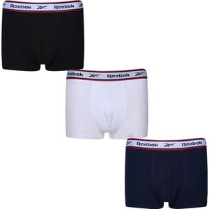 Reebok - Heren Boxershorts - 3 Pack -Maat S - Barlow - Zwart/Wit/Navy
