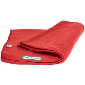 Doctor Bark zachte fleece deken tomaat rood L