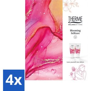 4 x Therme - Blooming Selfcare - Geschenkset - Cadeau - Verzorgend - Wellness Cadeau - Verzorging Cadeau - Bloemachtige Geur - Douchegel - Bodylotion