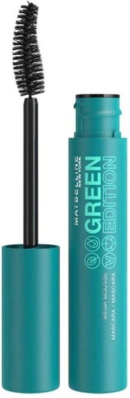 Maybelline New York Oog make-up Mascara Green Edition Mega Mousse Mascara 1 Blackest Black