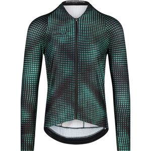 BIORACER Icon - Fietsshirt Tussenseizoen - Heren - Optic Art Groen - Lange Mouw - Ademend - Aansluitend - Maat S