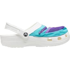Crocs Instappers - Maat 38 - Unisex - wit/lichtblauw/paars 38-39